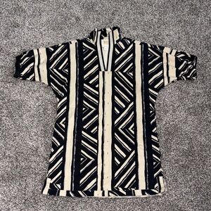 Emily McCarthy Toni Dress in Navy/Cream